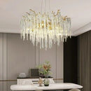 Axyaa Modern Crystal Chandelier Lighting for Dining & Living Room Decor
