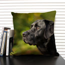 Axyaa Cute Dog Cat Pattern 45x45cm Linen Pillowcase for Living Room Sofa