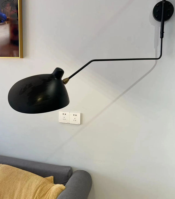 Axyaa Nordic Spider Wall Lamp Bedroom Light Serge Mouille Creative Living Room LED Pole Sconce