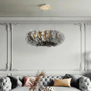 Axyaa Feather Pendant Lamps Chandelier for Home Decor Lighting