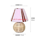 Axyaa Hand Woven Colorful Floor Lamp, Rattan Weave, Ancient Style, Light Source Included