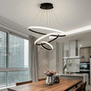 Axyaa Modern Round LED Chandelier for Home Indoor Lighting