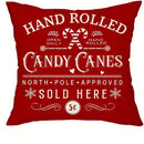 Axyaa Gingerbread Bakery & Candy Cane Christmas Pillowcase Room Sofa Decor Suite