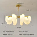 Axyaa Rotational Molding LED Pendant Chandelier - Nordic Luxury Home Decor Lamp