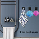 Axyaa Stainless Steel Adhesive Towel Hooks: Heavy Duty Stick-On Hangers for Bathroom & Kitchen