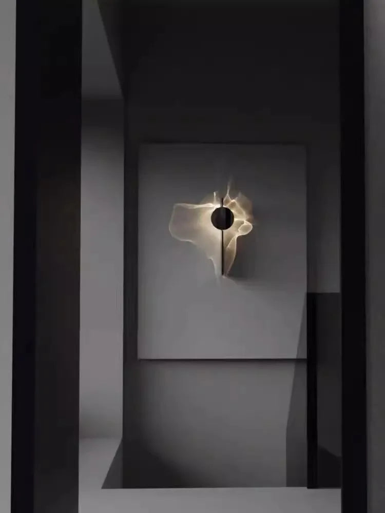 Axyaa Rotatable Stainless Steel Art Wall Lamp for Bedroom and Living Room