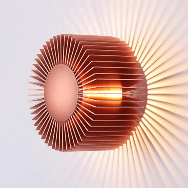 Axyaa Rose Gold Aluminum Sconce for Modern Atmosphere