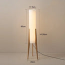 Axyaa Solid Wood LED Floor Lamp for Room Decor and Lighting