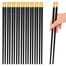 Axyaa Reusable Chopsticks Set - 10 Pairs Sushi Sticks Korean Japanese Chinese Tableware