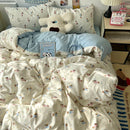 Axyaa Soft Skin-friendly Bedding Set with Duvet Cover, Bedsheet, Pillowcases