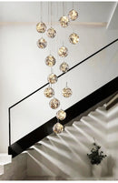 Axyaa Designer Lava Chandelier for Grand Villa Loft Duplex with Suspended Staircase