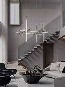 Axyaa Tube Chandeliers Light - Indoor Art Linear Pendant Lights for Home Decoration