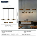 Axyaa Retro Wood Staircase Island Pendant Light