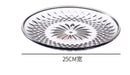 Axyaa Acrylic Fruit Plate - Large, Snack & Sugar Tray - Plastic - Elegant Design