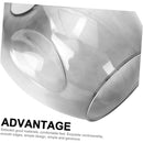 Axyaa Grey Handblown Art Glass Oval Shade for Ceiling & Wall Lights