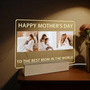 Axyaa Custom Acrylic Lamp with Photo & Text, Personalized Gift for Loved Ones