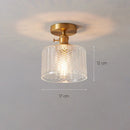 Axyaa Glass Pendant Ceiling Lamp for Kitchen Bedroom LED Lights Fixtures E27