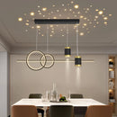 Axyaa Luxury LED Starry Pendant Lights for Dining Room and Kitchen