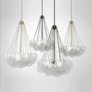 Axyaa Nordic Bubble Ball Chandelier Cream Glass Dining Bedroom Lamp
