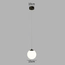 Axyaa Gold Glass Ball Pendant Light - Indoor LED Chandelier for Decor & Lighting