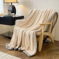 Axyaa Double Layer Milk Velvet Blanket: Warmth and Style for Bed or Sofa