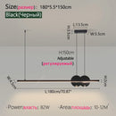 Axyaa Modern Nordic Chandelier for Dining Table, Bar, Kitchen, Office, LED Strip Lamps