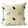 Axyaa Geometric Lines Monochrome Pattern Pillowcase for Stylish Décor