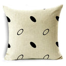 Axyaa Geometric Lines Monochrome Pattern Pillowcase for Stylish Décor