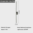 Axyaa Modern Copper Bedroom Wall Lamp - Elegant Living Room Design