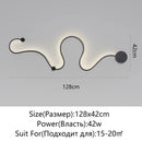 Axyaa Modern Minimalist LED Wall Lamp for Living Room Bedroom, Indoor Black White Light