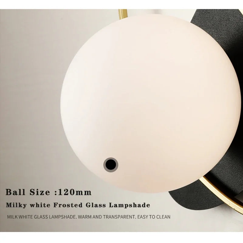Axyaa Nordic LED Wall Lamp - Elegant Indoor Lighting for Bedroom & Living Room