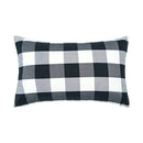 Axyaa Black White Checkered Cushion Cover Nodic Style Pillowcase Sofa Decor 30x50cm/45x45cm