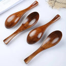 Axyaa Solid Wood Dinner Spoons Set of 6 ‑ Handmade Japanese Wooden Tableware