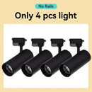 Axyaa LED Track Light Rail for Clothing Shop Spotlight Fixture