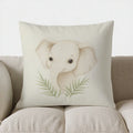 Axyaa Cheetah Cub & Leaves Pillow Cover - Sofa, Bedroom, Car, Cute Home Decor