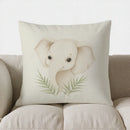 Axyaa Cheetah Cub & Leaves Pillow Cover - Sofa, Bedroom, Car, Cute Home Decor