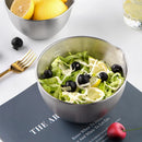 Axyaa Stainless Steel Mixing Bowl Set with Scale - Kitchen Utensils & Seasoning Bowls
