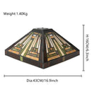 Axyaa Amber Brown Stained Glass Mission Style Lampshade Replacement