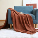 Axyaa Oversized Fluffy Soft Blanket for Four Seasons, Double Bed Knitted Nap Blanket