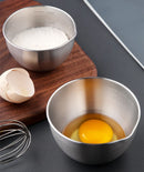 Axyaa Stainless Steel Mixing Bowl Set with Scale - Kitchen Utensils & Seasoning Bowls