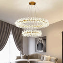 Axyaa Luxury Crystal Chandelier for Modern Living Spaces