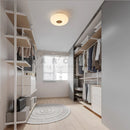 Axyaa Wooden Ceiling Light with Remote Control for Home Decor