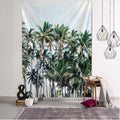 Axyaa Jungle Palm Tree Tapestry: Tropical Plant Leaves Wall Hanging.