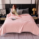 Axyaa Green Flannel Blanket, Soft Fleece Bed Cover, 70*100cm Full Bedspread