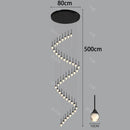 Axyaa Crystal Chandelier Stair Pendant Light Modern Living Room Interior Lighting