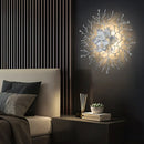 Axyaa Ceramic Lotus Leaf Wall Light Copper Lustre Gold Silver Sconce for Bedroom Decor