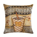 Axyaa Rock Guitar Pattern Throw Pillow Cover: Cotton Linen Cushion for Home Sofa
