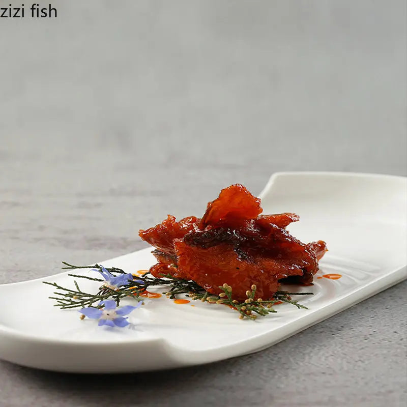 Axya Ceramic Dinner Plate for Sushi, Steak, Desserts - Solid Color Tableware