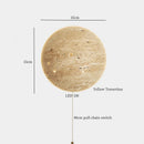 Axyaa LED Wall Lamps: Nordic Minimalism Bedroom & Living Room Light, Yellow Travertine
