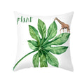 Axyaa Giraffe Pattern Summer Pillowcase for Home Decor - Plant Inspired
